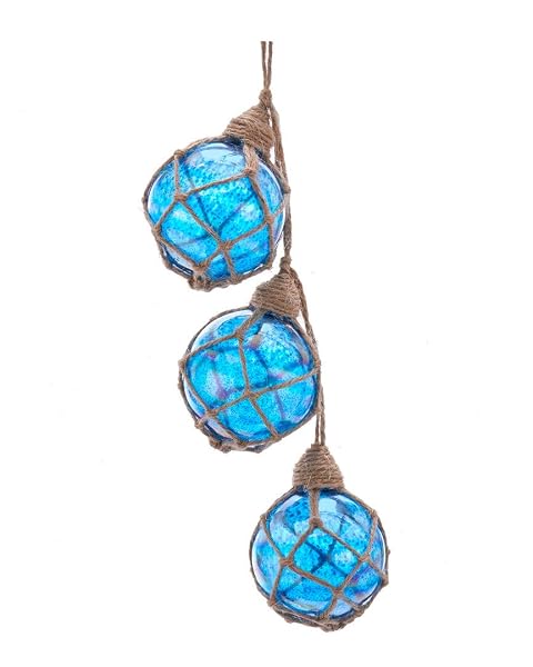 Kurt Adler - Glass and Twine Blue Buoy Float Christmas Tree - D3638