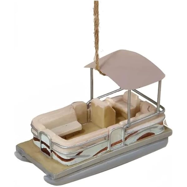 Kurt Adler - Pontoon Boat Christmas Tree Ornament - A0581