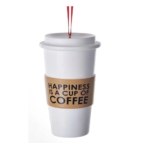 Kurt Adler - Resin Happiness is a Cup of Coffee Christmas - A1811