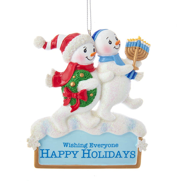 Kurt Adler - Resin Hanukkah Snowman Ornament 4 Standard - A1843