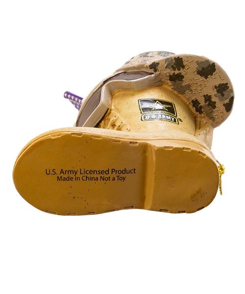 Kurt Adler - U.S. Army Boot with U.S.A. Flag and Icons - AM2163