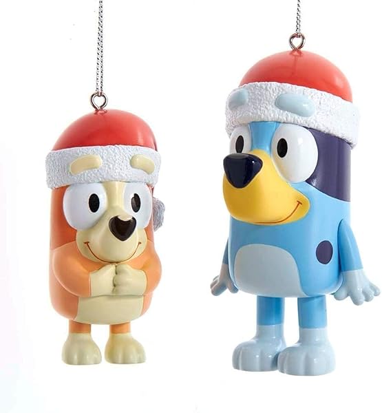 Kurt Adler - Bluey and Bingo Ornament Set - BL1211