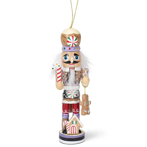 Kurt Adler - Gingerbread Man Nutcracker Ornament 5 inch Wooden Christmas - C0134