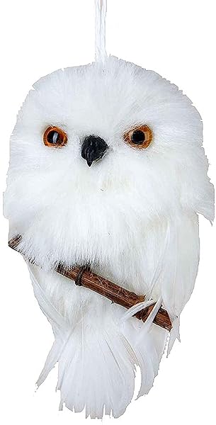 Kurt Adler - YAM Hanging Owl Ornament with Branch - C2220
