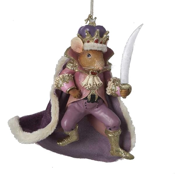 Kurt Adler - 6 Inches Tall Nutcracker Suite Mouse King Ornament - C7173