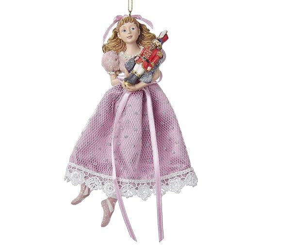 Kurt Adler - Clara Holding Nutcracker Christmas Ornament Nutcracker Suit - C7174