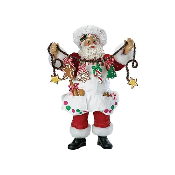 Kurt Adler - Fabriche Christmas Chef Santa Figurine - C7400