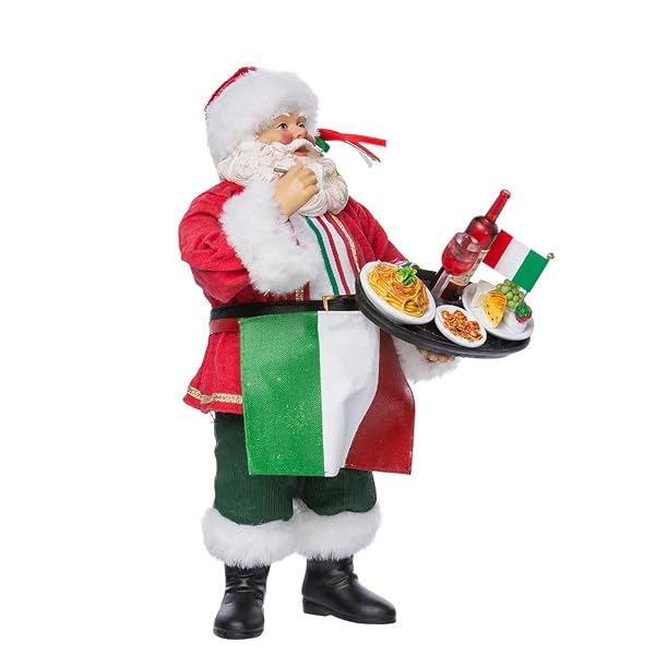 Kurt Adler - Musical Fabriche Italian Santa - C7411