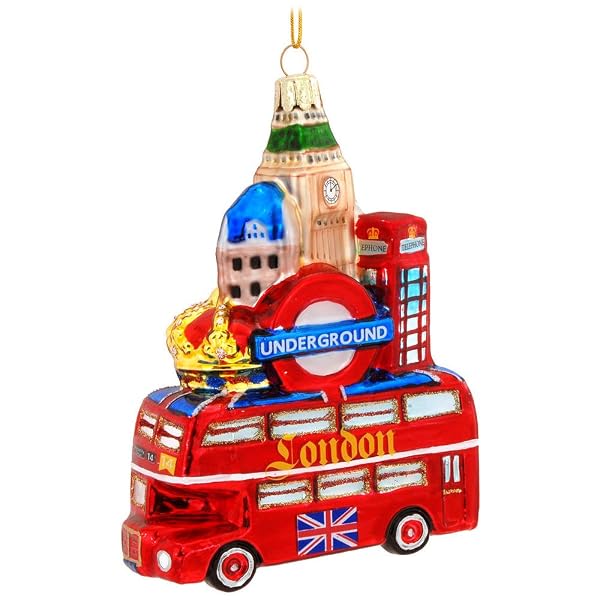 Kurt Adler - Glass London City Ornament - C7540