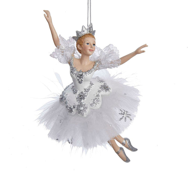 Kurt Adler - 6.75 Snow Queen Ballerina Christmas Ornament - C8574