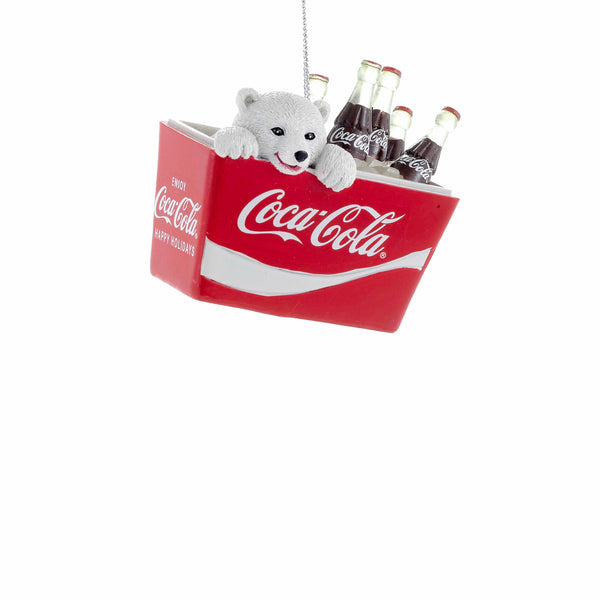 Kurt Adler - Coca-Cola Polar Bear Cub in Coke Cooler Ornament - CC2115