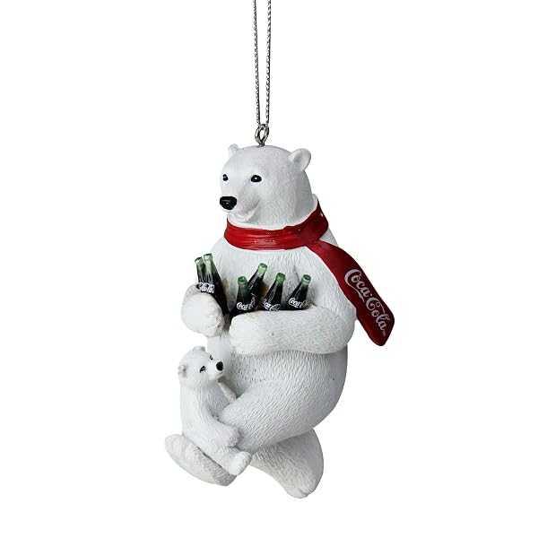 Kurt Adler - Coca-Cola Polar Bear With Cub Ornament - CC2181