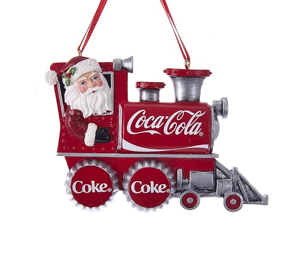Kurt Adler - Coca Cola Santa Train resin and paint or - CC2183