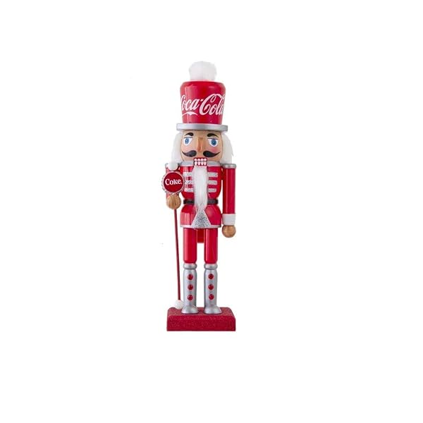 Kurt Adler - Coca-Cola 10-Inch Wooden Nutcracker - CC6202