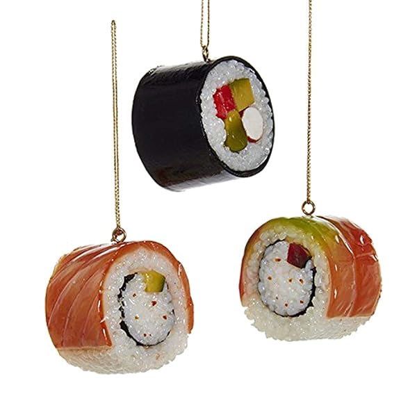 Kurt Adler - Plastic Sushi Ornaments - D2830
