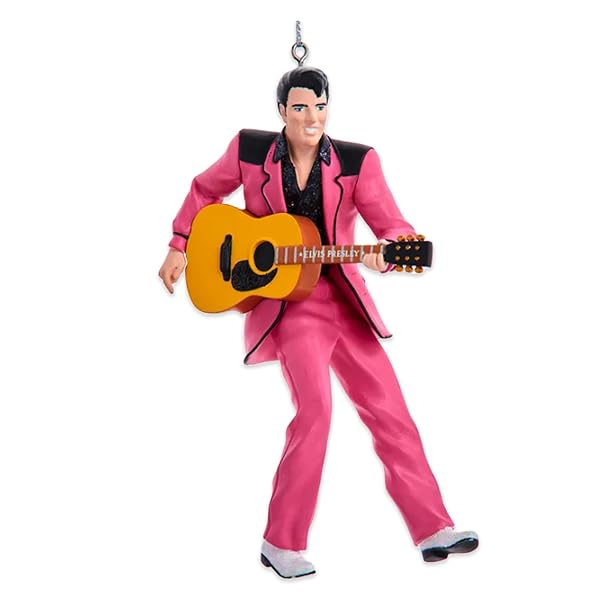 Kurt Adler - Elvis Presley in Pink Suit Resin Ornament - EP2231