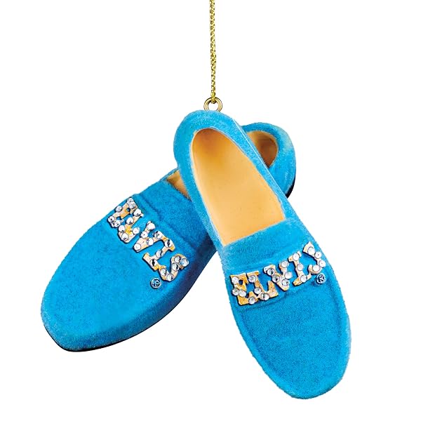 Kurt Adler - Elvis Presley Blue Suede Shoes Christmas Ornaments - EP2906