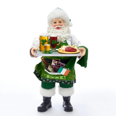 Kurt Adler - 10.5" Fabriché™ Musical Irish Chef Santa - FA0106