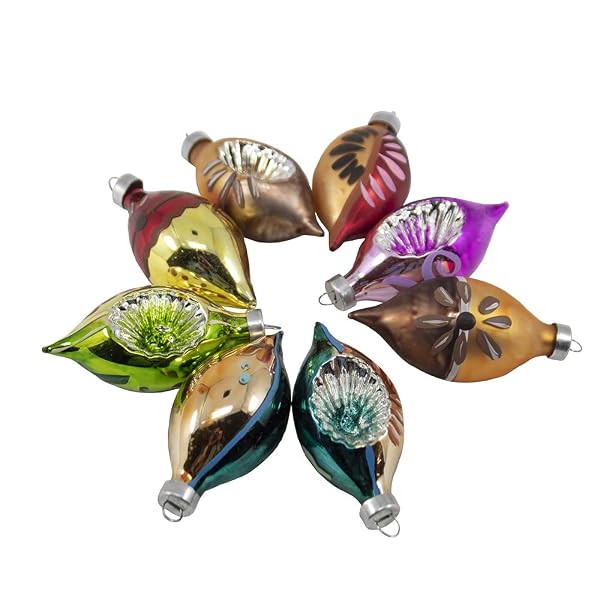 Kurt Adler - 30-MM Early Years Glass Oval Ornaments for Christmas - GC0353