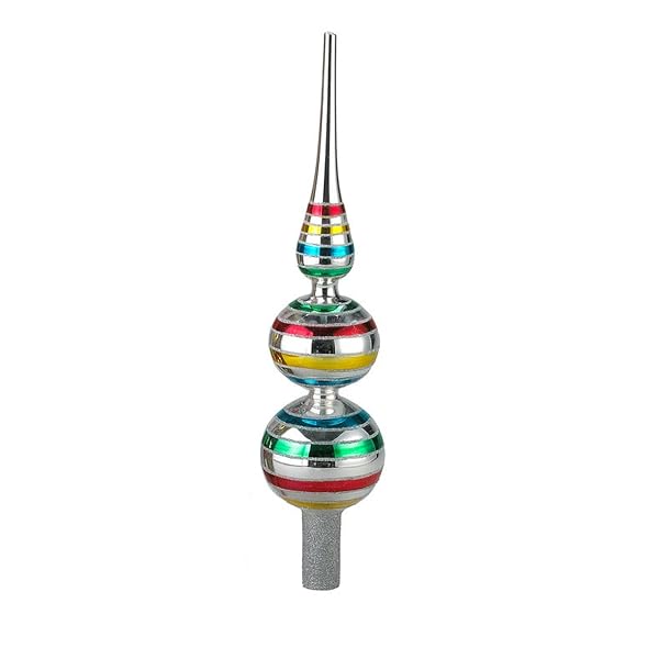 Kurt Adler - 13 Inch 3 Tier Early Years Glass Multicolor - GG1400