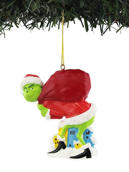 The Grinch with Sack Christmas Ornament GRH2182 New
