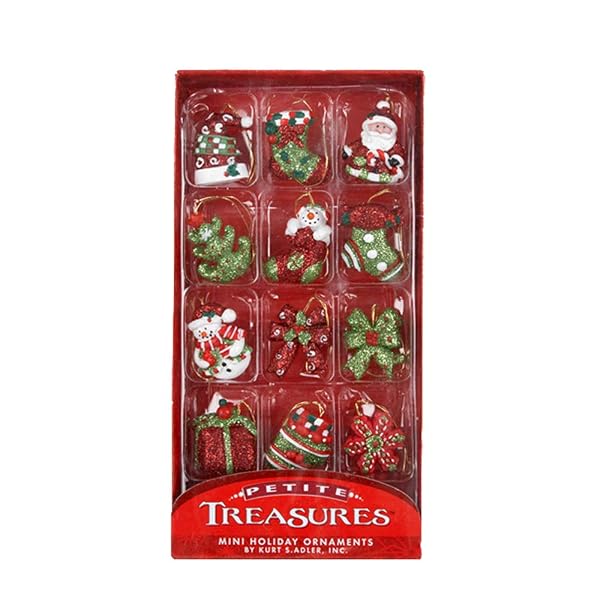 Kurt Adler - 1.25-Inch Petite Treasures Miniature Ornaments - H9330