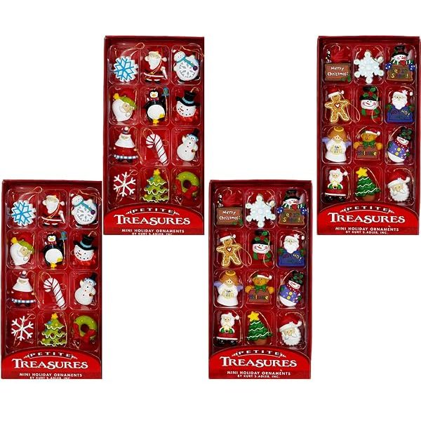 Kurt Adler - Petite Treasures 12-Piece Miniature Ornaments Set - H9914