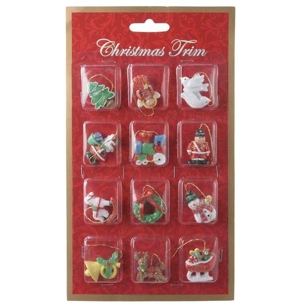 Kurt Adler - 12-Piece Resin Petite Treasures Ornament Set - H9986
