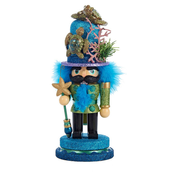 Kurt Adler - Hollywood Nutcracker with Sea Turtle Hat - HA0137