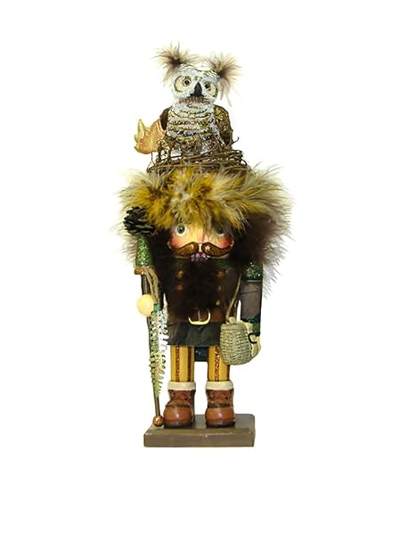 Kurt Adler - 16-Inch Hollywood Woodsman Nutcracker with Owl Hat - HA0199
