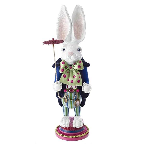 Kurt S. Adler, Inc. HA0382 Kurt Adler 18" Hollywood White Rabbit Nutcracker