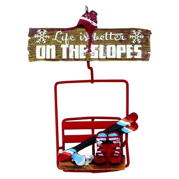 Kurt Adler - Ski Lift Hanging Ornament - J0476