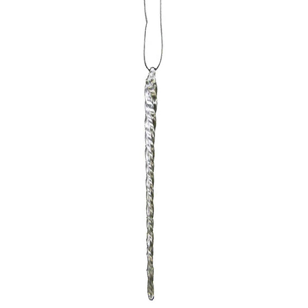 Kurt Adler - Glass Icicle Christmas Ornaments 12 Piece - J2057