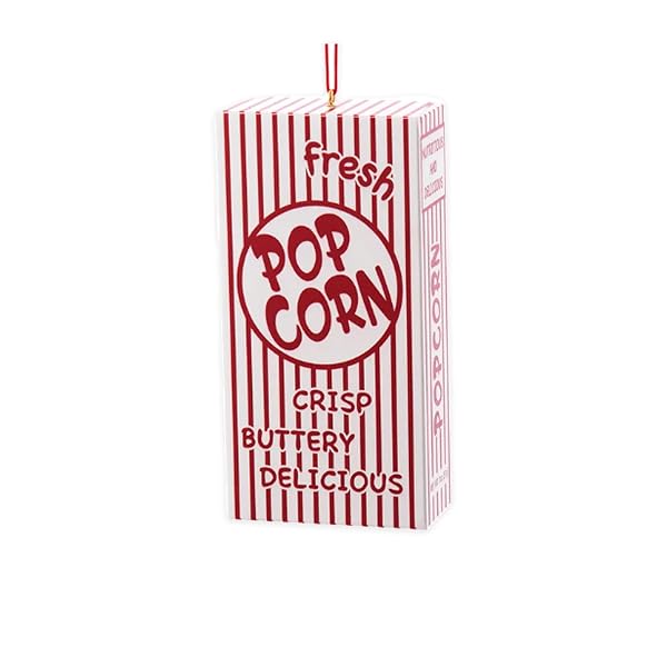 Kurt Adler - Popcorn Box Christmas Ornament 4 Inch - J8821