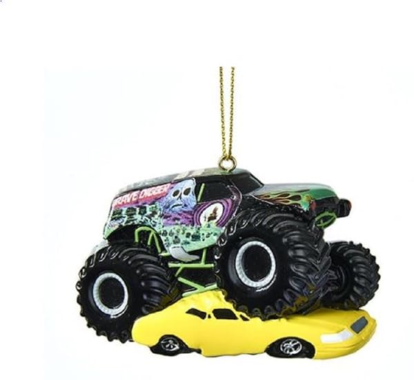 Kurt Adler - Monster Jam Grave Digger Ornament for Personalization by - MJ2171