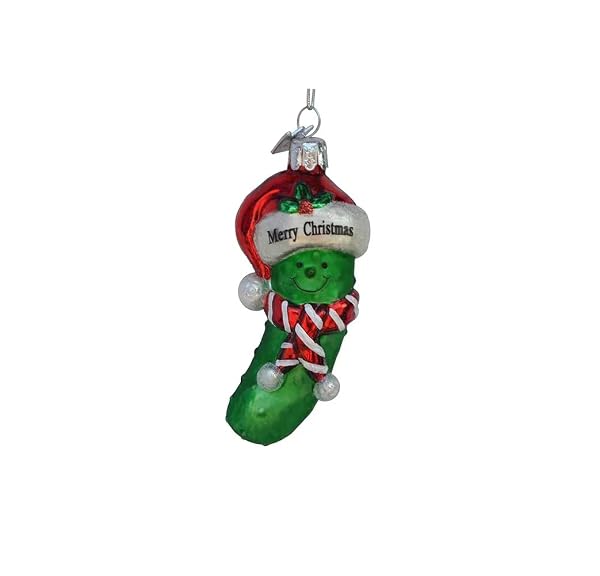 Kurt Adler - Noble Gems Merry Christmas Pickle - NB1053