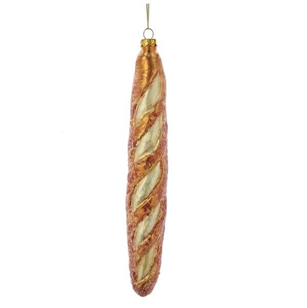 Kurt Adler - Noble Gems French Baguette Italian Bread Glass Ornamentfor - NB1231