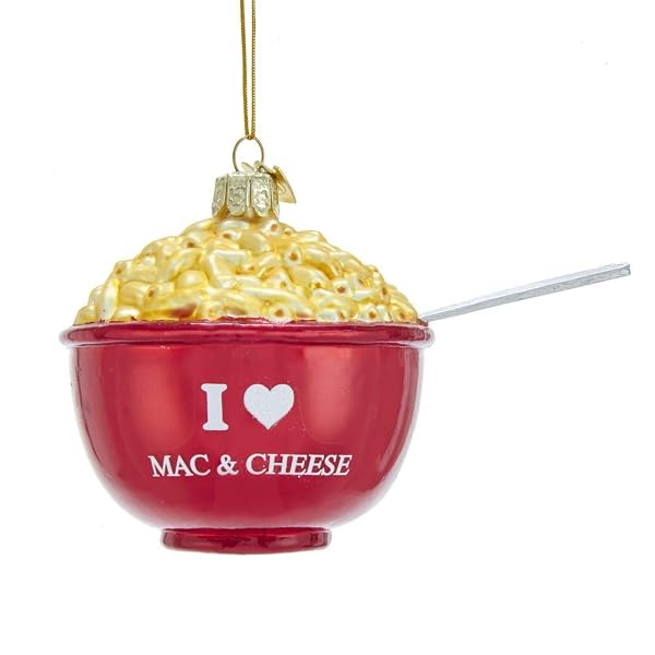 Kurt Adler - Noble Gems I Love Mac and Cheese Glass - NB1412