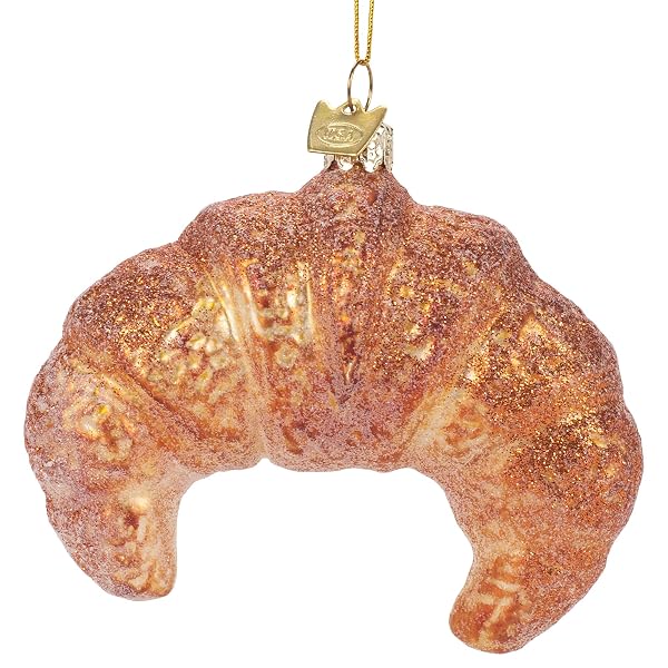 Kurt Adler - Noble Gems Croissant Glass Christmas Tree Ornament - NB1551