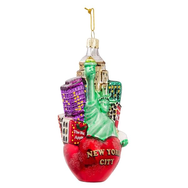 Kurt Adler - New York City Glass Cityscape Ornament - C4108