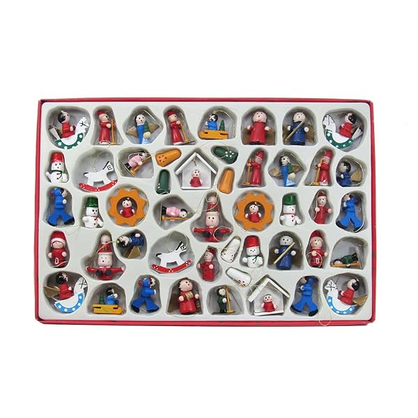 Kurt Adler - Petite Treasures Wooden OrnamentMini - C0719