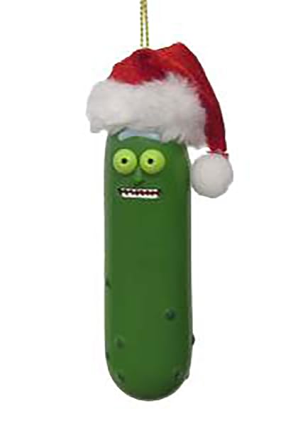 Kurt Adler - Rick and Morty Pickle Rick with Santa Hat - RM1186