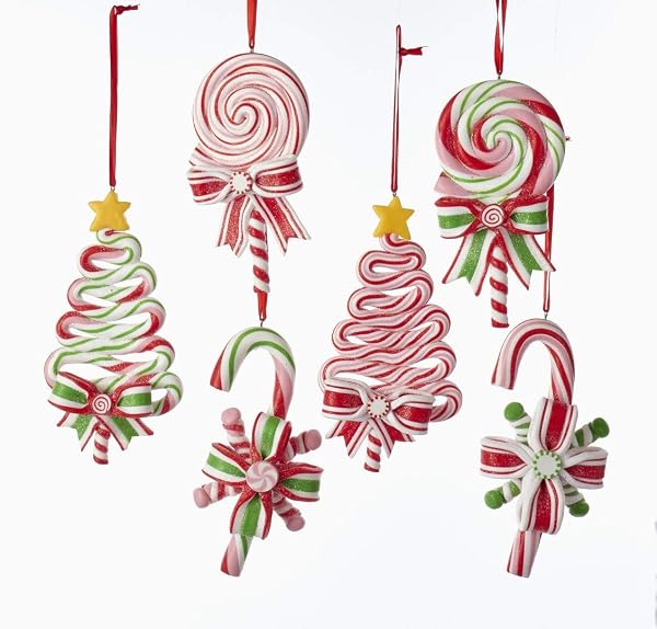 Kurt Adler - peppermint Candy Lollipop Ornament - T2033