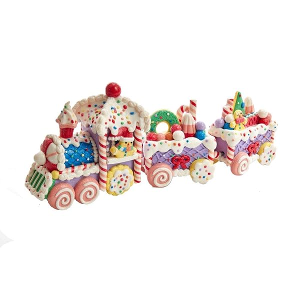 Kurt Adler - 14.4-Inch Claydough Train Set - T2687