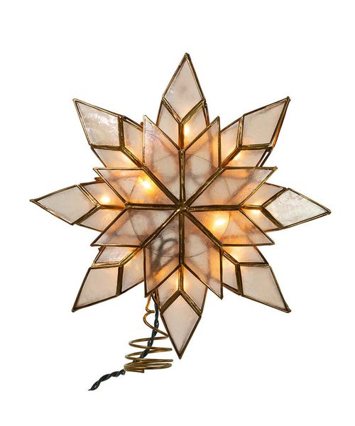 Kurt Adler - UL 10L Capiz Clear Star Treetop - UL0118