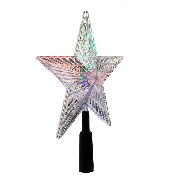 Kurt Adler - LED Color-Changing Light Star Treetop - UL1828