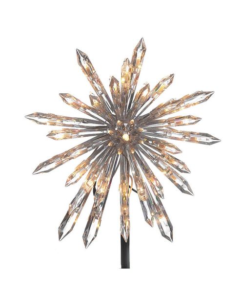 Kurt Adler - UL 30-Light Plastic Crystal Snowflake Treetop - UL1883