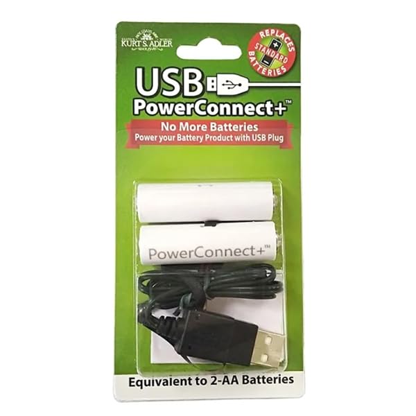 Kurt Adler - 2-AA USB Power Connect and Converter - USB0008