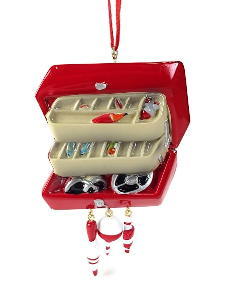 Kurt Adler - Tackle Box with Bobbers and Lures Fishing Christmas - W8218