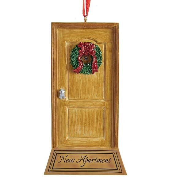 Kurt Adler - New Apartment Door Ornament for Personalization - W8432